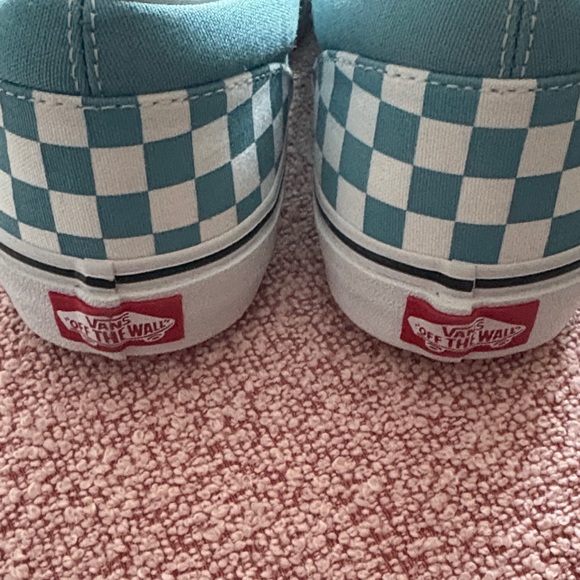 Vans Checkered Slip-On Shoes - Blue and White - Picture 5 of 7